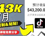 2022抖音国际版Tiktok赚钱项目:每天上传一个视频就轻松月入$43200-铭创资源库