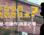 外面收费2980的全平台电商白嫖撸货技术(仅揭秘勿操作-商家防范必看)-铭创资源库