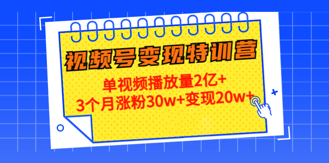 21天视频号变现特训营：单视频播放量2亿+3个月涨粉30w+变现20w+（第14期）-铭创资源库