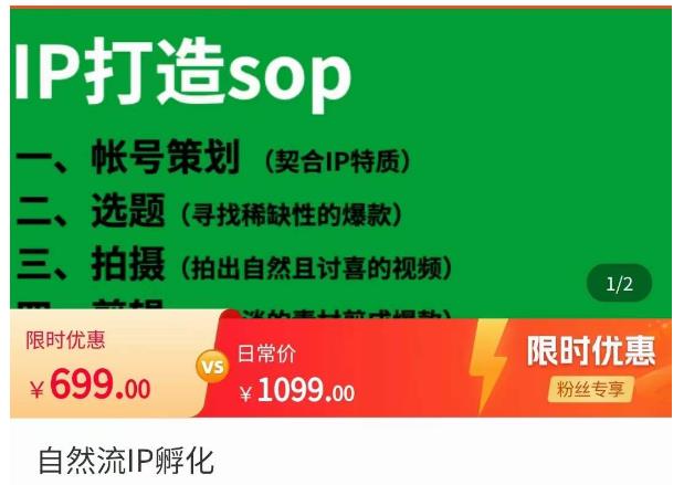 瑶瑶·自然流IP孵化，系统掌握IP孵化全流程，也能学到选题，剪辑，账号运营经验-铭创资源库