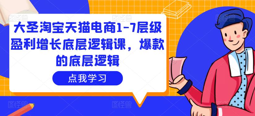 大圣淘宝天猫电商1-7层级盈利增长底层逻辑课，爆款的底层逻辑-铭创资源库