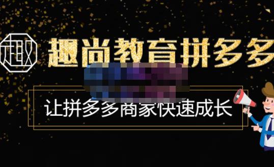 趣尚教育·拼多多运营实操VIP特训营，让拼多多商家快速成长-价值3180元-铭创资源库