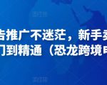 亚马逊广告推广不迷茫,新手卖家产品运营入门到精通(恐龙跨境电商)-铭创资源库