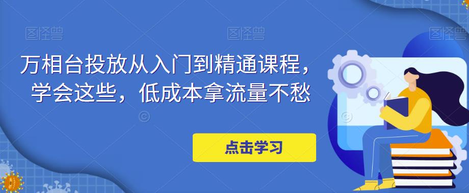 万相台投放从入门到精通课程，学会这些，低成本拿流量不愁-铭创资源库