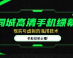 同城高清手机绿幕，直播间现实与虚拟的混搭技术，老板商家必看！-铭创资源库