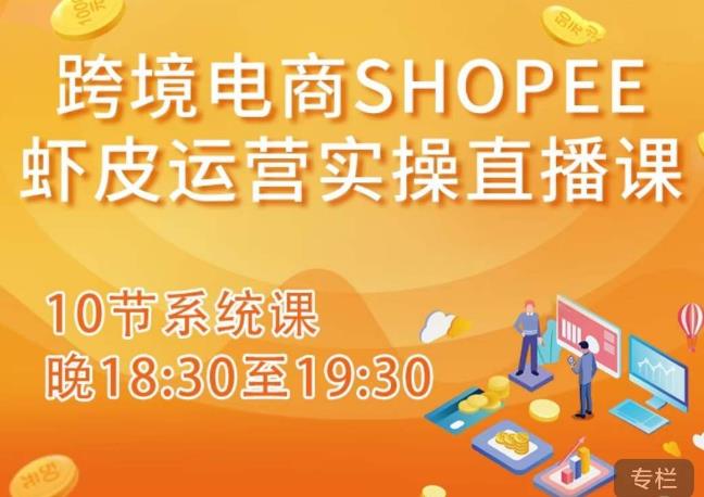 跨境电商Shopee虾皮运营实操直播课，从零开始学，入门到精通（10节系统课）-铭创资源库