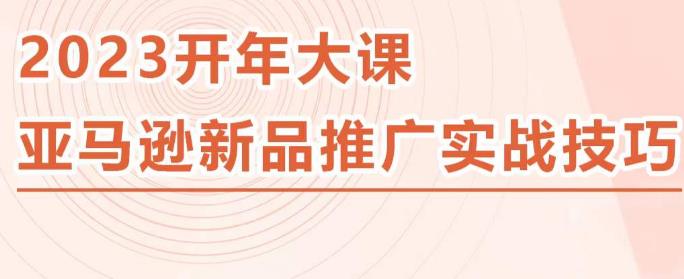 2023亚马逊新品推广实战技巧，线下百万美金课程的精简版，简单粗暴可复制，实操性强的推广手段-铭创资源库