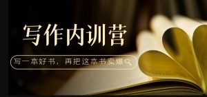 写作内训营:百万级大佬教你如何写一本好书,再把这本书卖爆!-铭创资源库