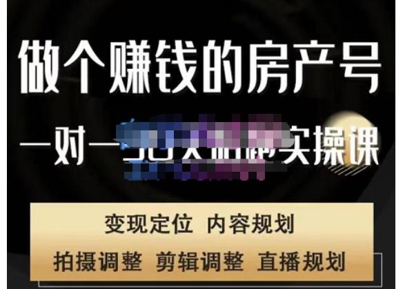 刘广标·同城房产号线上陪跑课，拍摄、剪辑、写文案、直播，做一个具有潜力价值的房产号-铭创资源库