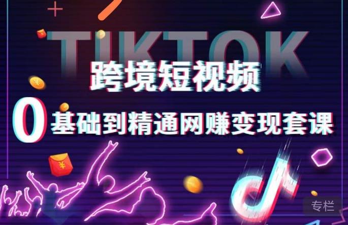 跨境短视频TIKTOK 0基础到精通网赚变现套课，跨境短视频独立站带货变现技巧-铭创资源库