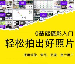 0基础摄影入门,轻松拍出好照片(适用佳能、索尼、尼康、富士用户)-铭创资源库