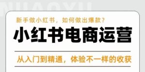 红商学院·小红书电商运营课,新手做小红书如何快速做出爆款,从入门到精通,体验不一样的收货-铭创资源库