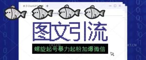 2023年价值1980的图文引流创业粉螺旋起好技术暴力起粉加爆微信-铭创资源库