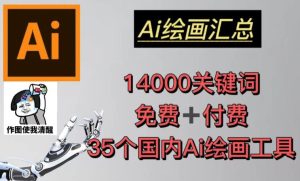 AI绘画汇总14000关键词+35个国内AI绘画工具（兔费+付费）头像壁纸不用愁-铭创资源库