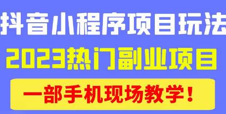 抖音小程序9.0新技巧，2023热门副业项目，动动手指轻松变现-铭创资源库
