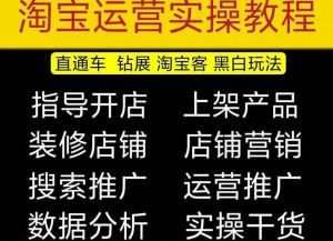 2023淘宝开店教程0基础到高级全套视频网店电商运营培训教学课程-铭创资源库