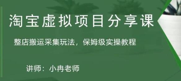 淘宝虚拟整店搬运采集玩法分享课：整店搬运采集玩法，保姆级实操教程-铭创资源库