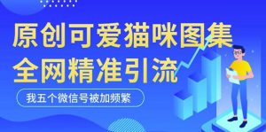 黑科技纯原创可爱猫咪图片,全网精准引流,实操5个VX号被加频繁-铭创资源库