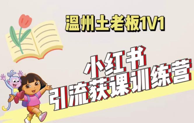 小红书1对1引流获客训练营：账号、内容、引流、成交（价值3999元）-铭创资源库
