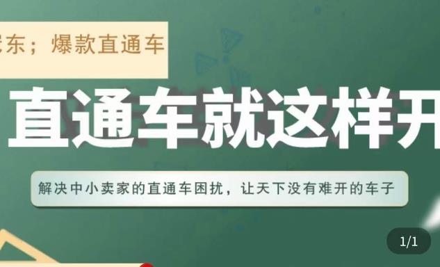 冠东·淘系直通车保姆级教程，全面讲解直通车就那么简单-铭创资源库