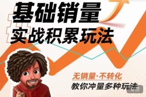 内功丨淘系基础销量实战积累玩法,无销量·不转化,教你冲量多种玩法-铭创资源库