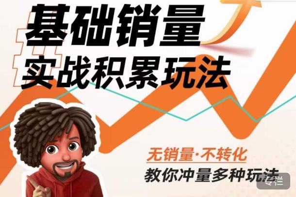 内功丨淘系基础销量实战积累玩法，无销量·不转化，教你冲量多种玩法-铭创资源库