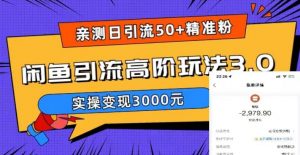 亲测日引50+精准粉，闲鱼引流高阶玩法3.0，实操变现3000元【揭秘】-铭创资源库