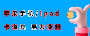 最新利用苹果手机/ipad的ios系统，卡道具搬短视频，百分百过原创-铭创资源库