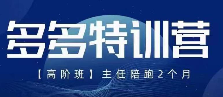 纪主任·5月最新多多特训营高阶班，玩法落地实操，多多全掌握-铭创资源库