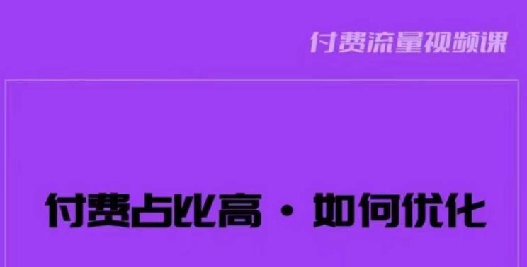 波波-付费占比高，如何优化？只讲方法，不说废话，高效解决问题！-铭创资源库