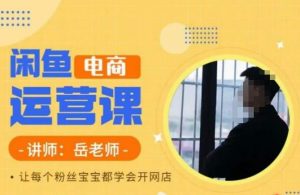 岳老师·闲鱼电商运营课，让每个粉丝宝宝都学会开网店-铭创资源库