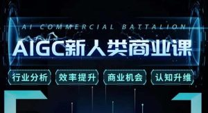 张诗童·AIGC新人类商业课,行业分析/效率提升/商业机会/认知升维-铭创资源库