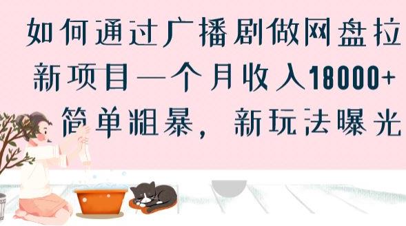 如何通过广播剧做网盘拉新项目一个月收入18000+，简单粗暴，新玩法曝光【揭秘】-铭创资源库