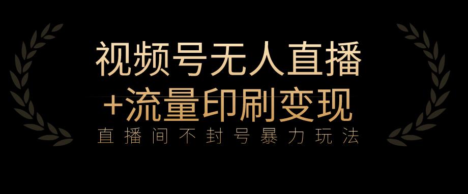 全网首发视频号不封号无人直播暴利玩法+流量印刷机变现，日入1000+【揭秘】-铭创资源库