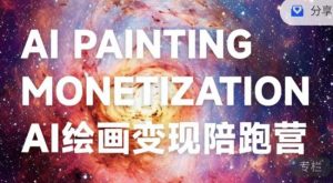 蛮驴·AI绘画变现陪跑营，快速产出可商业变现的图-铭创资源库