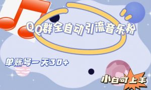 QQ群全自动引流音乐粉，单账号一天轻松引流30+-铭创资源库