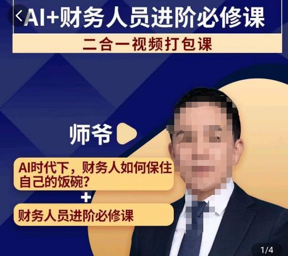 AI+财务人员进阶必修课二合一视频打包课，财务人员进阶必修课-铭创资源库