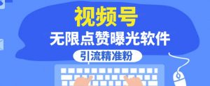 全网首发，视频号无限点赞曝光，引流精准粉【揭秘】-铭创资源库