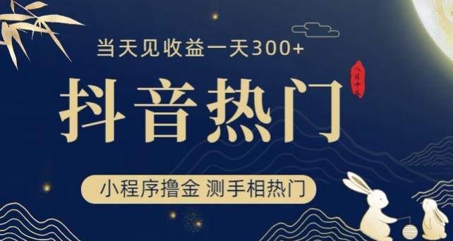 抖音最新小程序撸金，测手相上热门，当天见收益一小时变现300+【揭秘】-铭创资源库