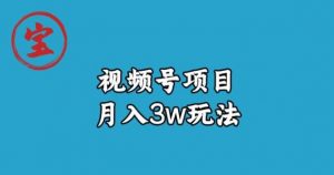 宝哥视频号无货源带货视频月入3w,详细复盘拆解-铭创资源库