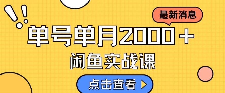 最新闲鱼日入500＋，虚拟资料变现喂饭级讲解-铭创资源库