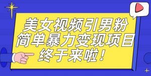 价值3980的男粉暴力引流变现项目,一部手机简单操作,新手小白轻松上手,每日收益500+【揭秘】-铭创资源库