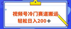 视频号最新冷门赛道搬运玩法,轻松日入200+【揭秘】-铭创资源库