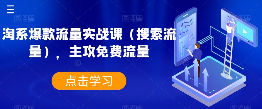 淘系爆款流量实战课（搜索流量），主攻免费流量-铭创资源库