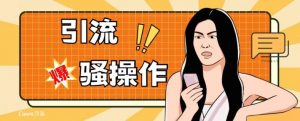 最新引流骚操作，单账号日引50-100，简单粗暴，适合于小白各行各业都可以进行操作，精准粉丝加到爆-铭创资源库
