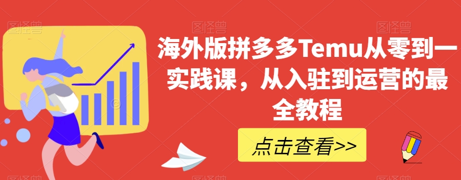海外版拼多多Temu从零到一实践课，从入驻到运营的最全教程-铭创资源库