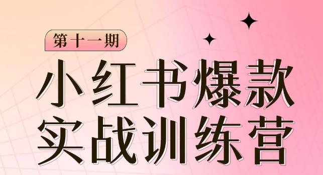 小红书博主爆款训练营第11期，手把手教你从0-1做小红书，从定位到起号到变现-铭创资源库