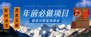 年前必做项目,磁吸对联蓝海赛道,傻瓜式操作复制粘贴纯搬运,一部手机即可完成-铭创资源库