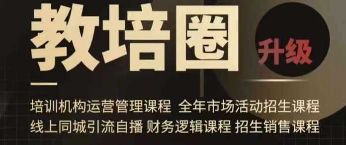旺仔爸爸教培圈课程（运营／管理／招生／引流全套课程），同城引流自播方案-铭创资源库