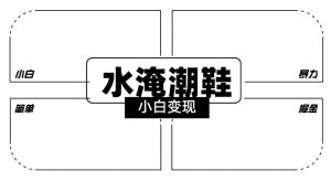 2024全新冷门水淹潮鞋无人直播玩法，小白也能轻松上手，打爆私域流量，轻松实现变现【揭秘】-铭创资源库